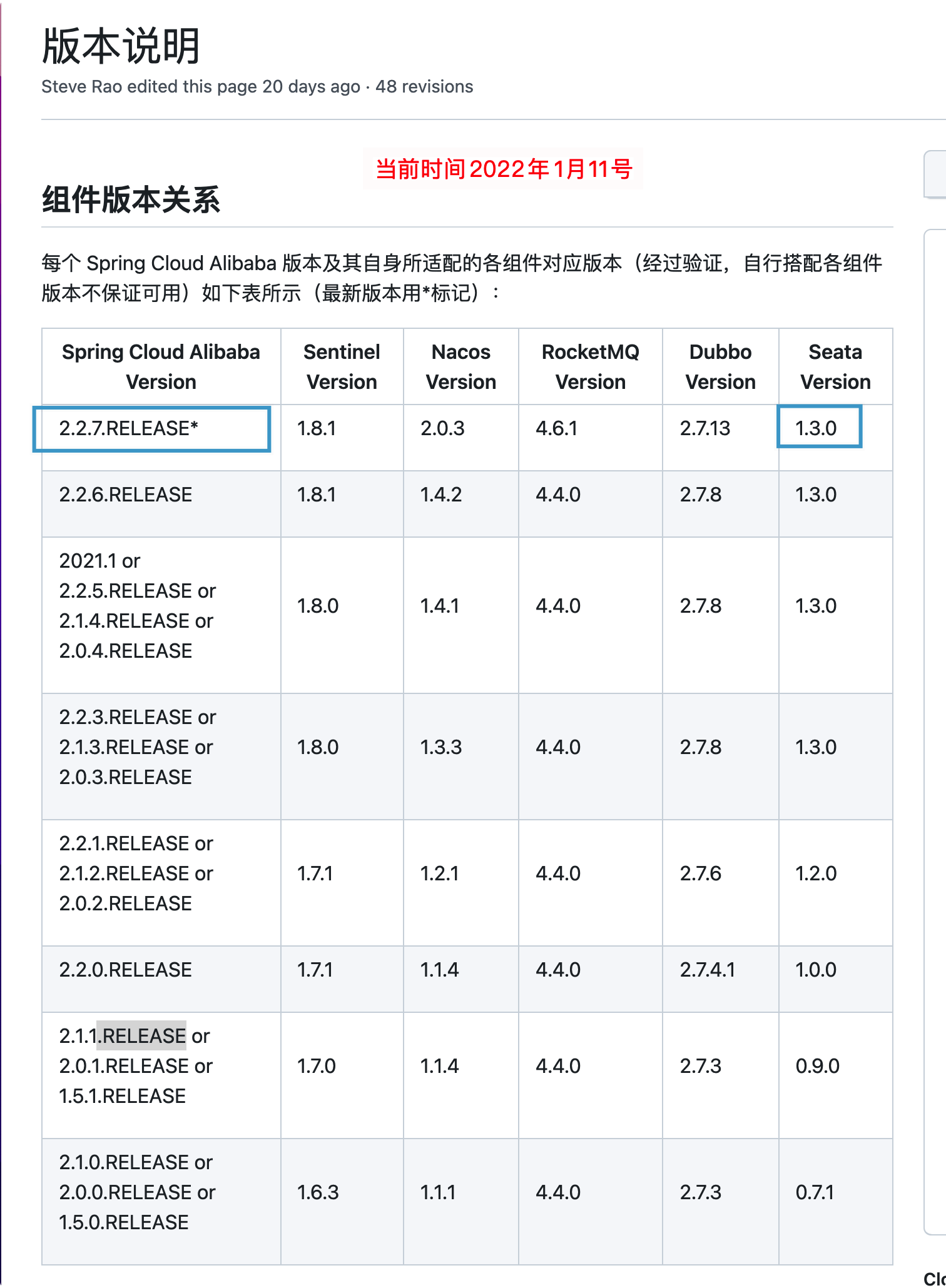 SpringCloud Alibaba+Seata版本问题_error processing condition on io.seata
