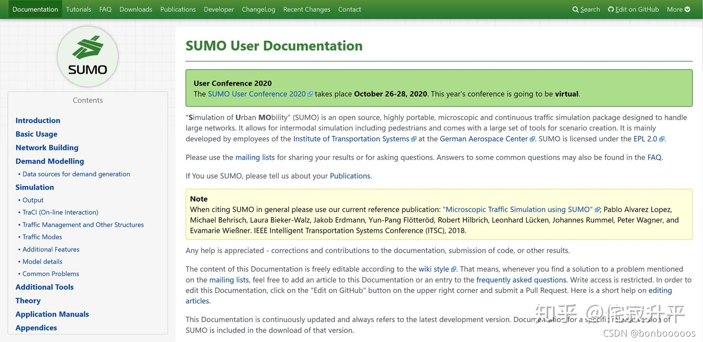 SUMO学习入门(一)SUMO介绍-CSDN博客