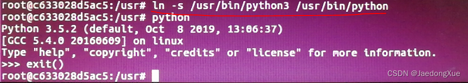 python问题1：安装好ubuntu之后，可以使用python3命令，但是不能使用python命令