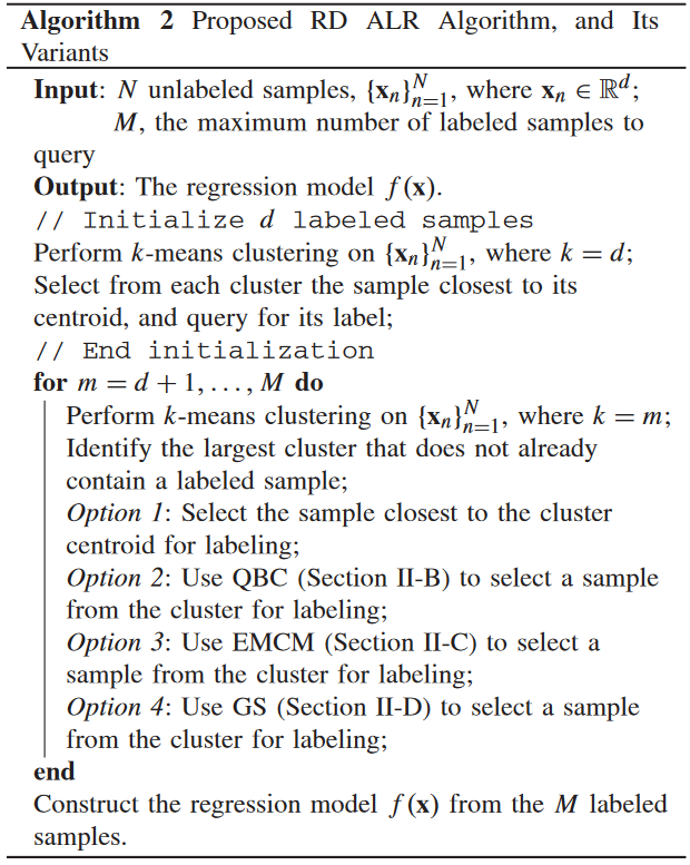 2018，Pool-Based Sequential Active Learning for Regression