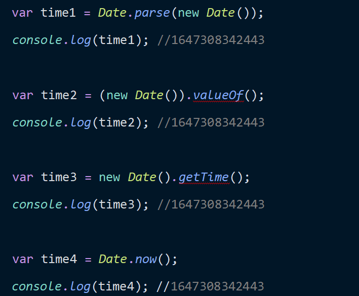 JavaScript 日期对象