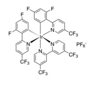 5-二氟-2-[5-三氟甲基-2-吡啶基)苯基]铱(III)六氟磷酸盐cas：2030437-90-0； (ir[df(f)ppy]2(dcf3))pf6