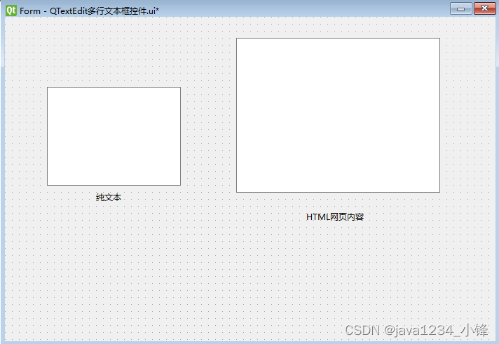 QTextEdit多行富文本框控件