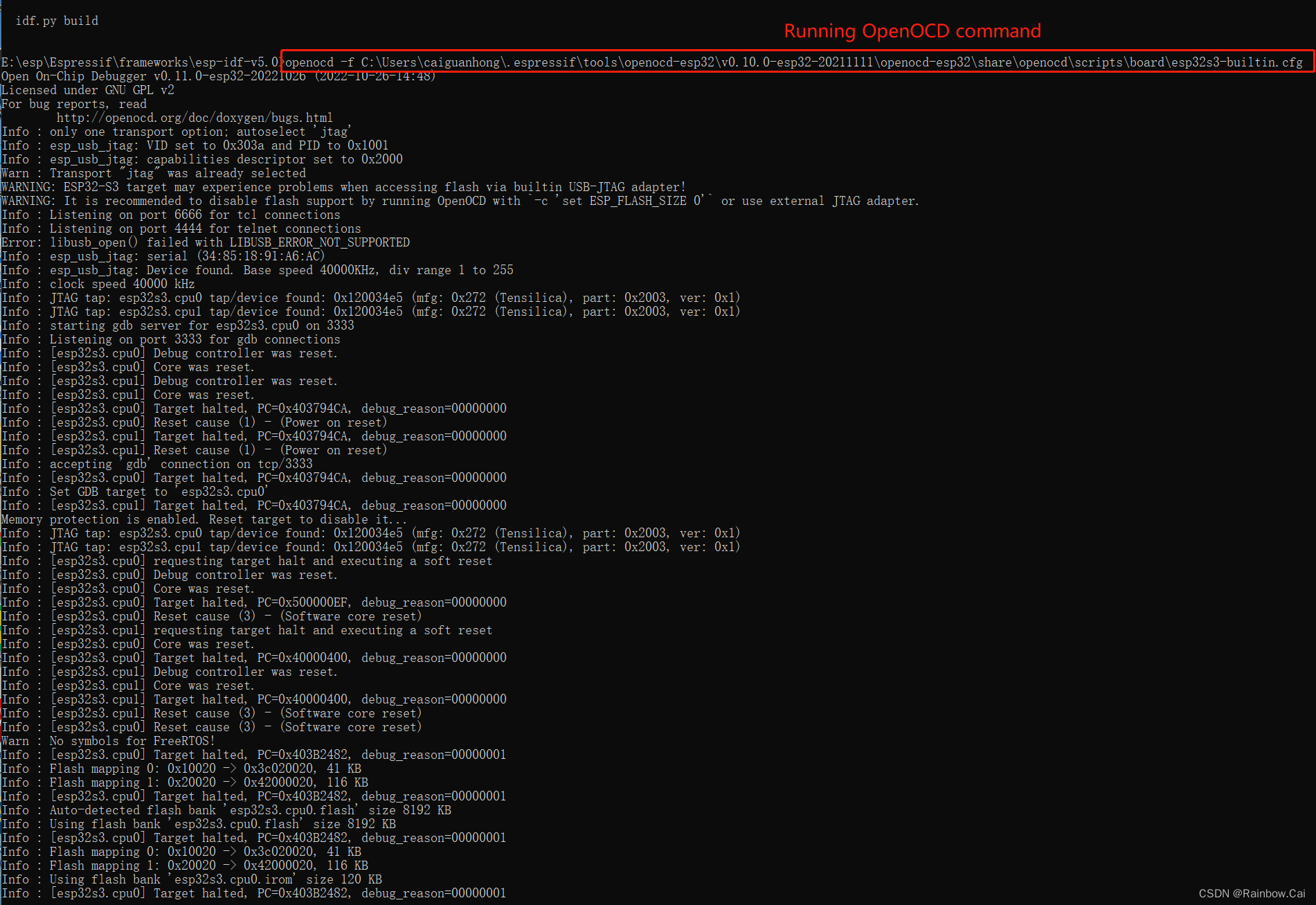 ESP32-S3 JTAG Debugging User Guide_esp32-s3 Jtag调试笔记-CSDN博客