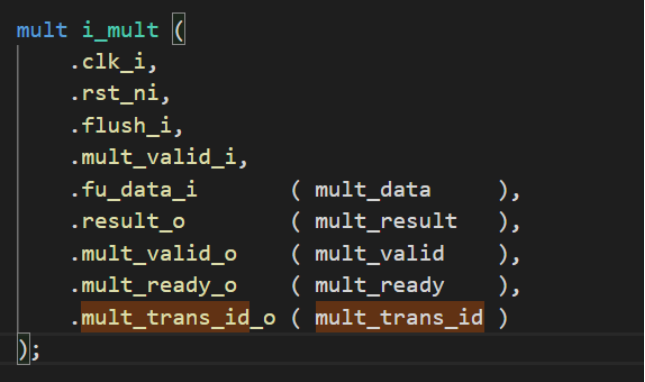 ex模块中对mult的实例化