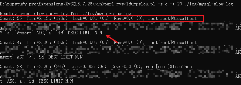 看一篇就学会系列，mysql慢日志查看，本地mysql是使用phpstudy安装的