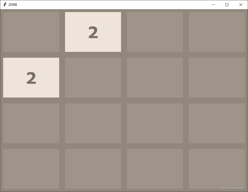 python快速实现2048小游戏_python2048-CSDN博客