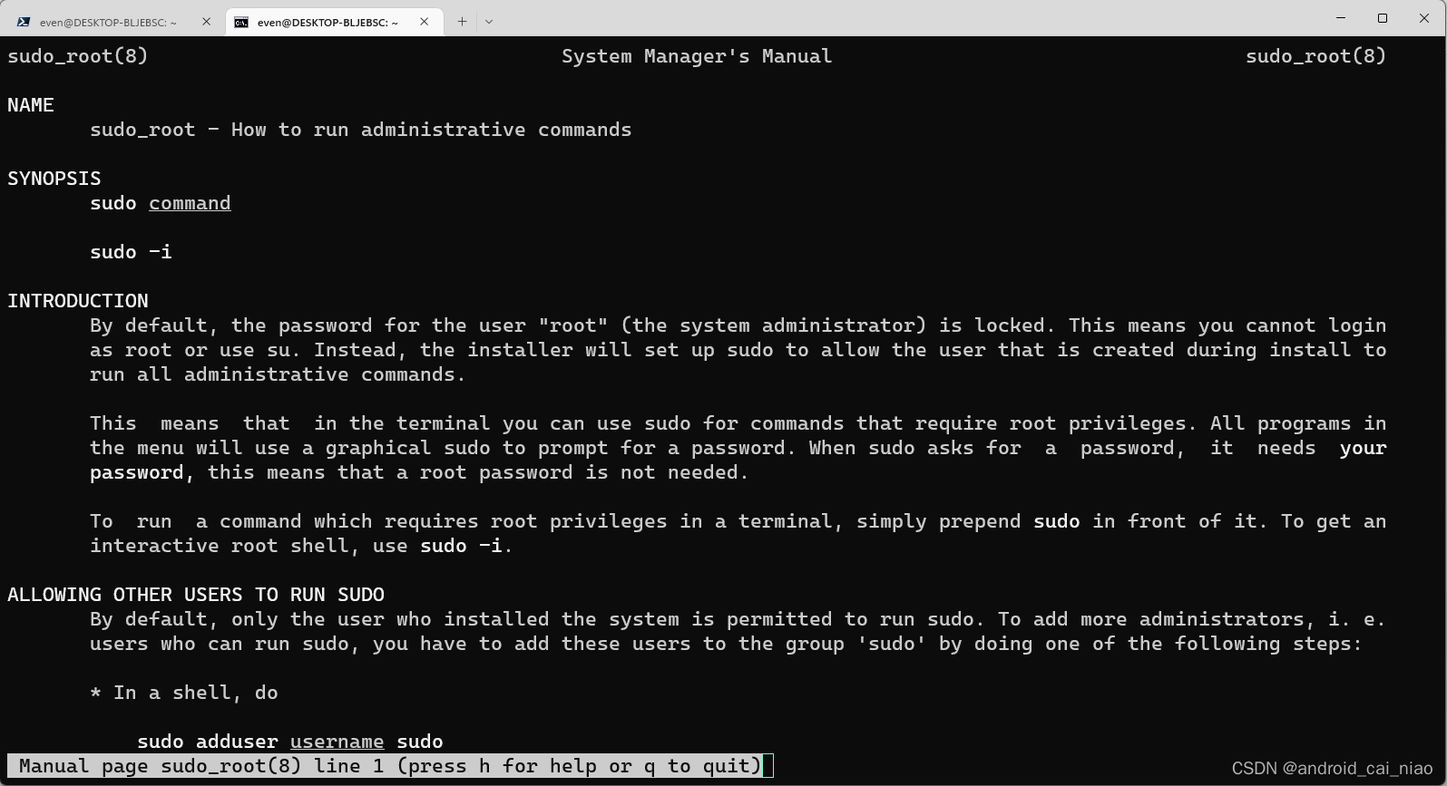 Linux切换到root用户_linux切换root用户-CSDN博客