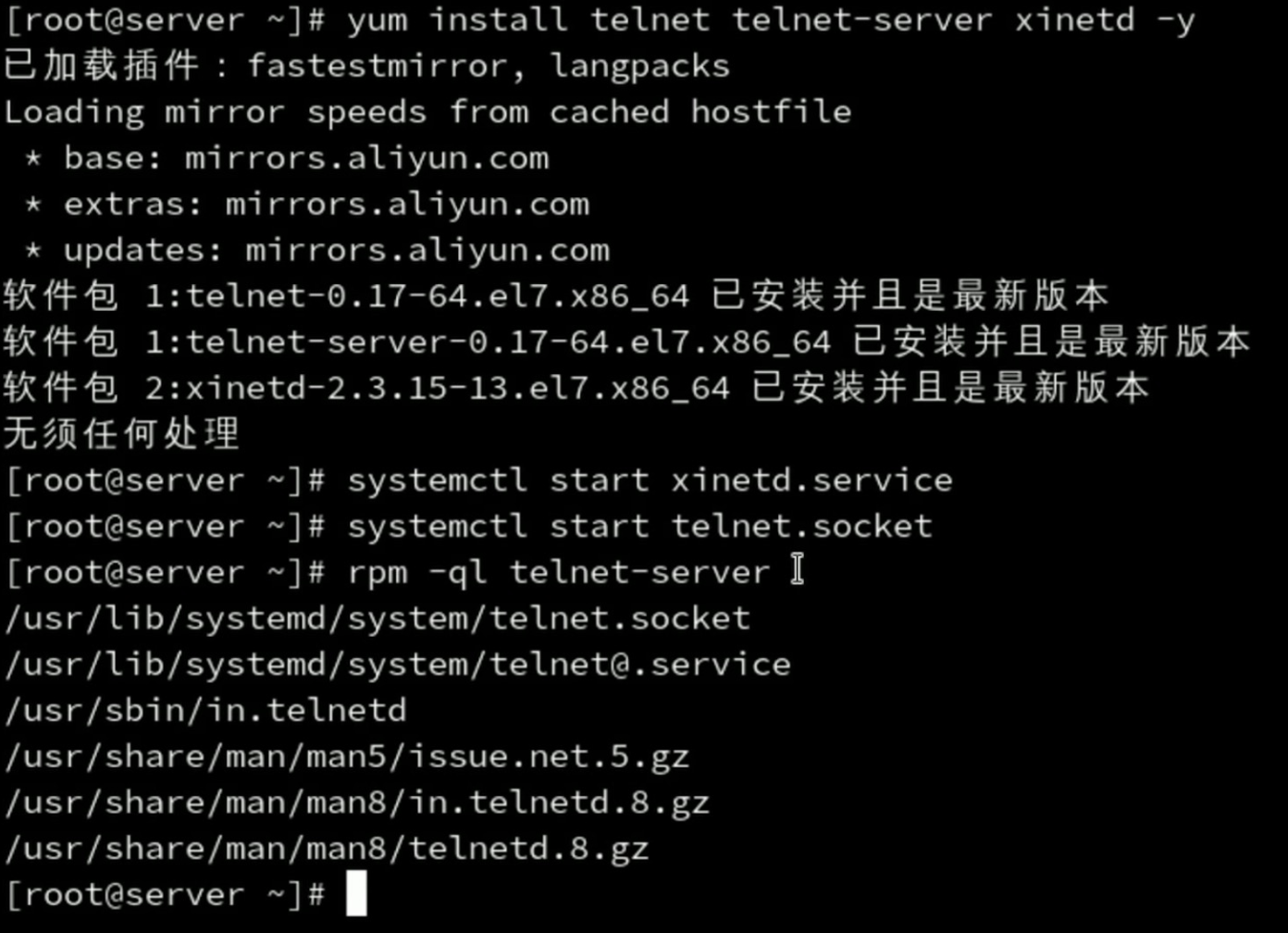 telnet-server
