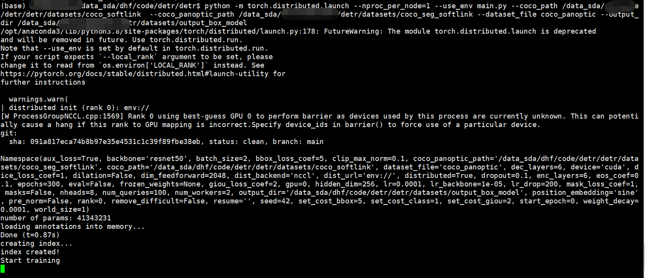 detrendtoendobjectdetectionwithtransformers的github源码运行