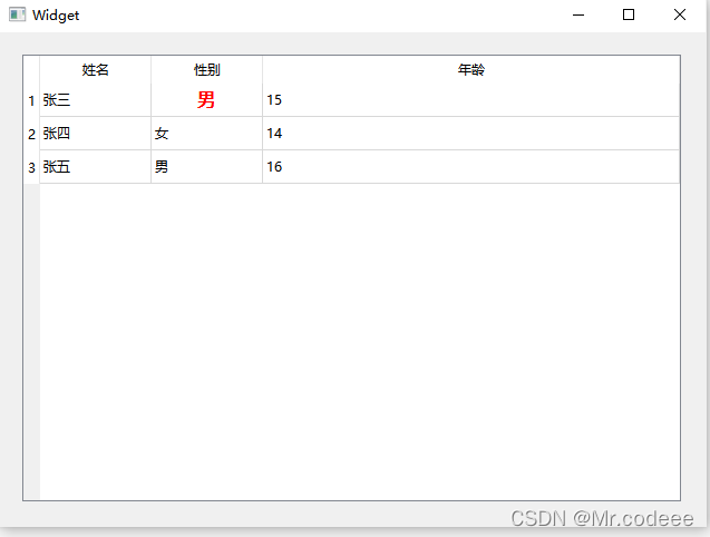 Qt QTableView详解