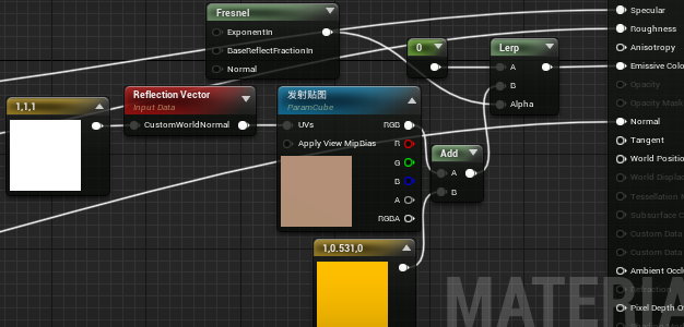 UE4_自定义反射和折射和法线图