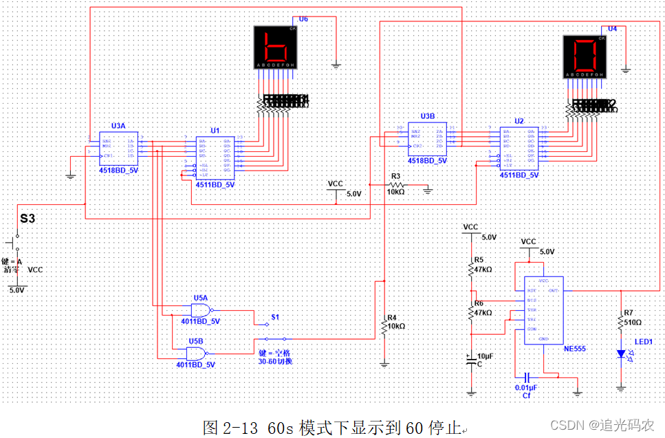 图2-13 60s模式下显示到60停止