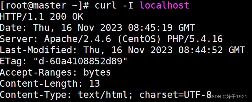 当使用 curl -I localhost 命令访问本地主机时，出现 403 Forbidden 错误