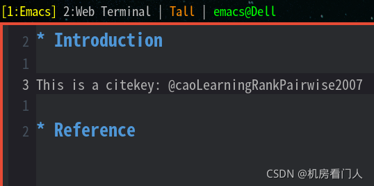自动插入了 citekey