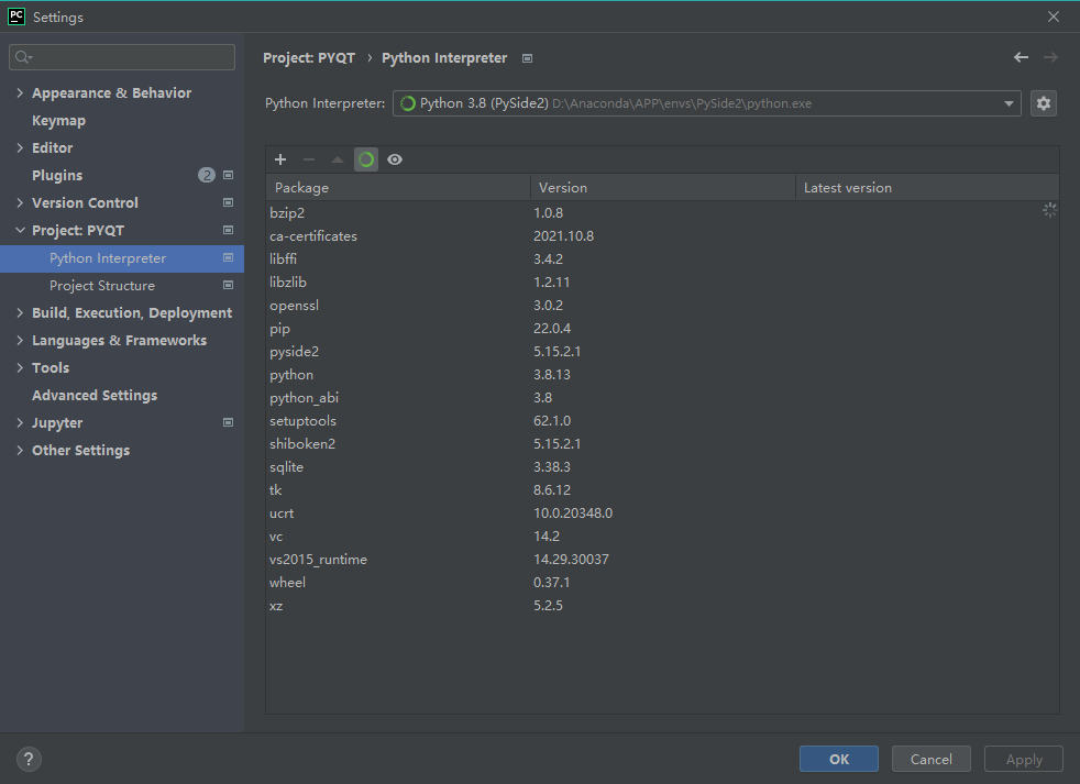 Pyside2（一）Anaconda Pycharm环境搭建_pyside Anaconda-CSDN博客