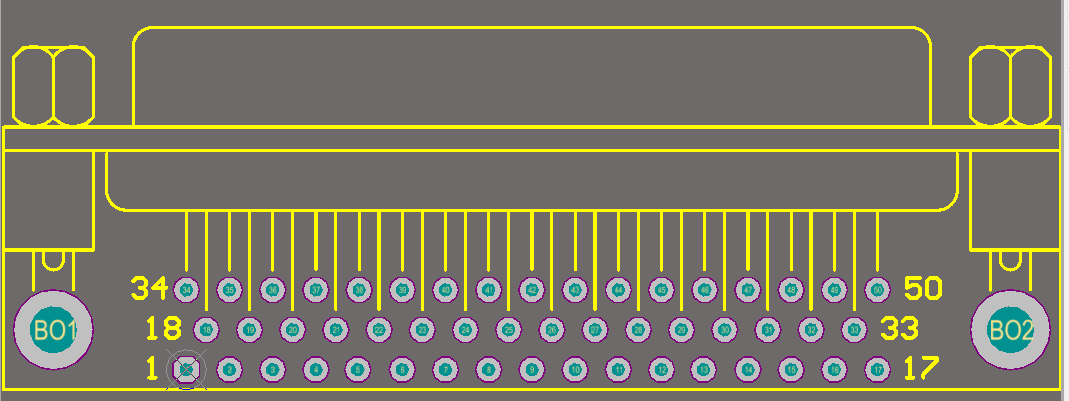 Altium designer--DB接口DB9/DB15/DB25/DB37/DB50