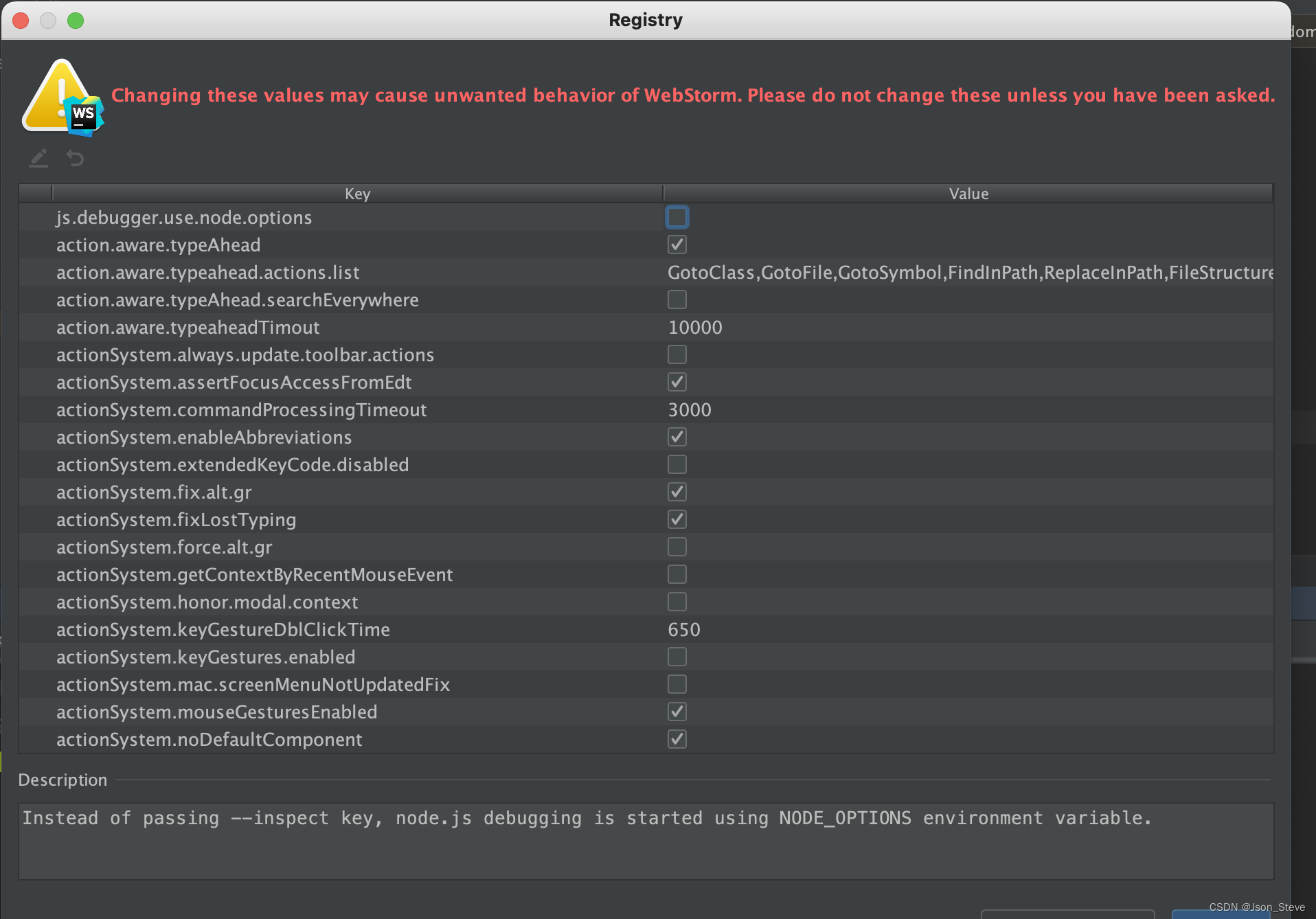 webstorm debug启动 ERR_INSPECTOR_ALREADY_ACTIVATED_inspector is already ...