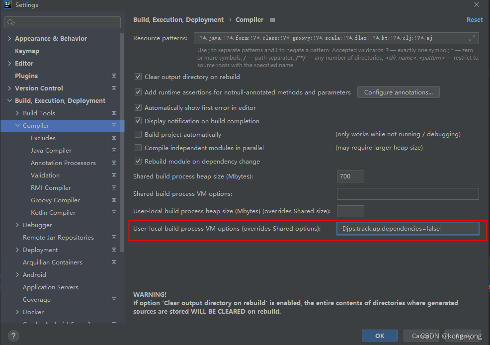 java Internal error in the mapping processor java.lang ...