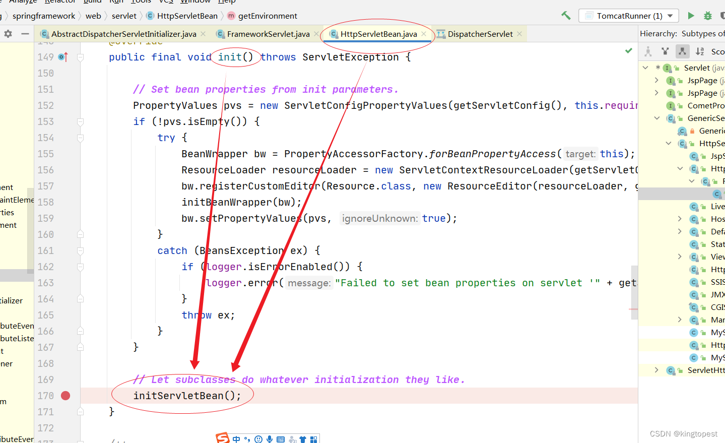 源码解析tomcat回调springmvc servlet init方法的原理