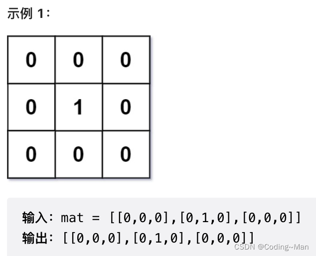 LeetCode 542 01矩阵