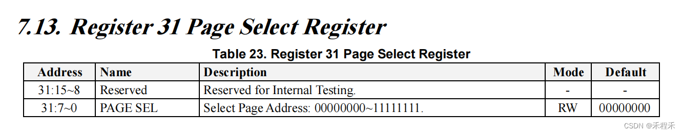 page celect register