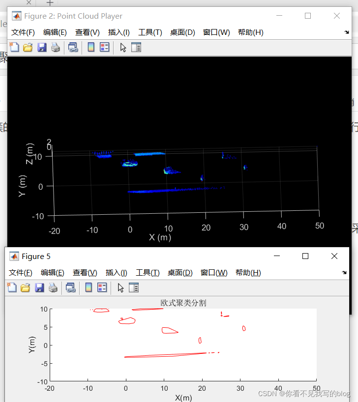 基于matlab点云工具箱对点云进行处理四：对点云进行欧式聚类，并获得包围点云簇的外接凹多边形