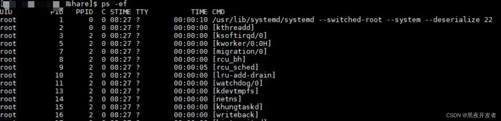 Linux命令200例：ps用于查看当前系统中运行的进程信息（常用）ps查看进程运行时间 Csdn博客