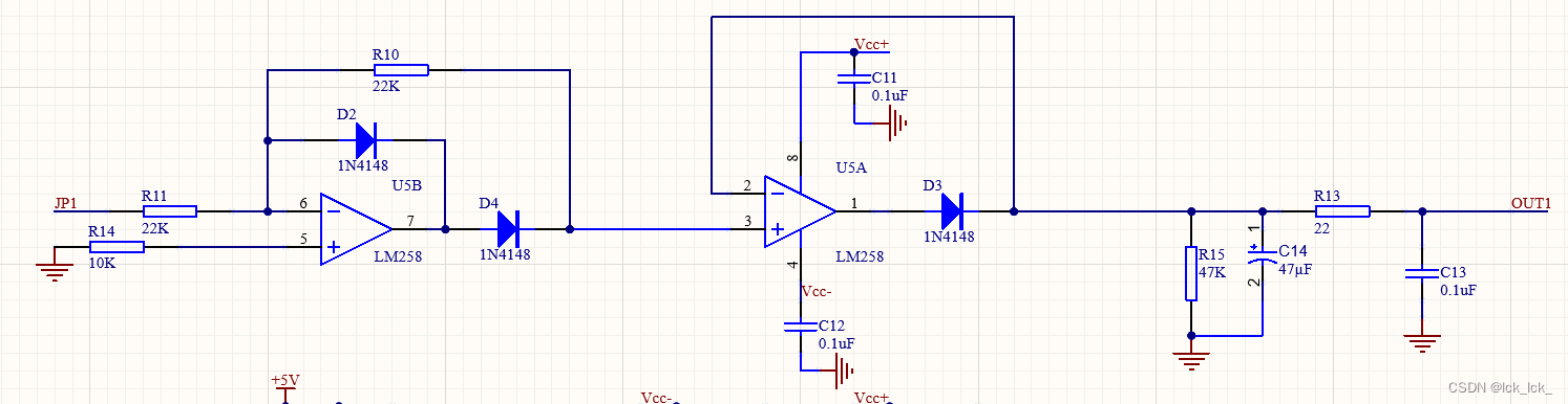 检波电路简易rms电路波谷出现毛刺解决容性负载导致信号出现尖峰电容
