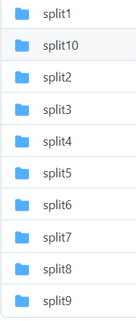 高等人提供的10种Fair-play数据集划分方式