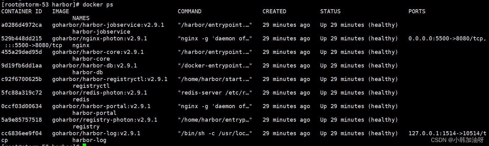 docker-compose安装harbor