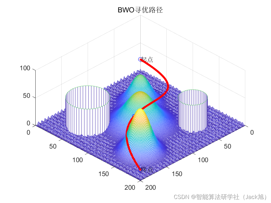 基于黑寡妇算法的无人机航迹规划-附代码