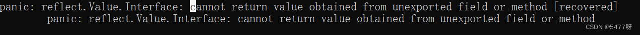 GOLang Reflect struct reflect Value golang Reflect value 5477 