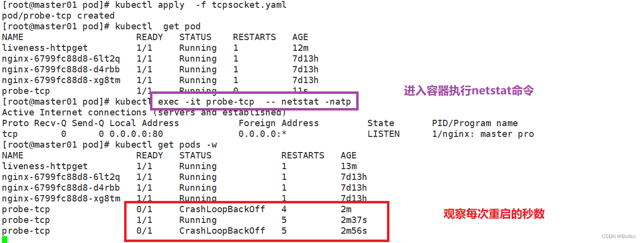 pod进阶|生命周期|就绪探针readnessprobe|存活探针livenessprobe|startupprobe|probe三种检测方法 ...