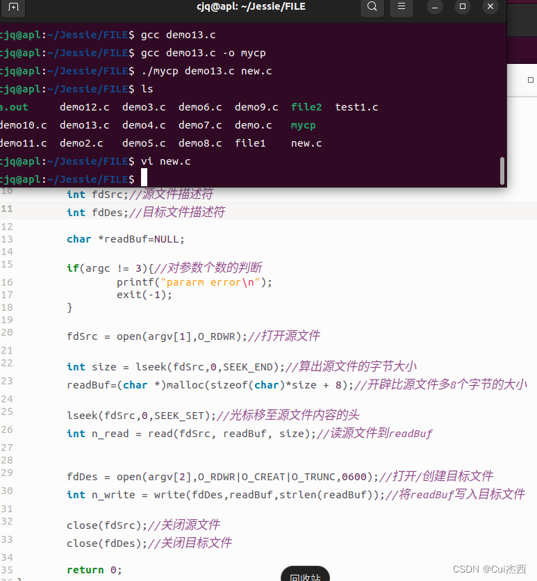 Linux系统编程_文件编程第1天：打开、写入、读取、关闭文件等编程