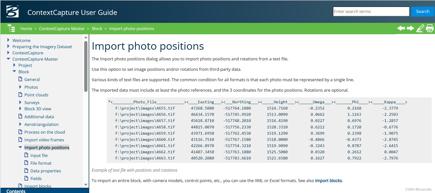 ContextCapture Master的photo positions(相机位姿文件)格式转换_软件导出相机位姿-CSDN博客