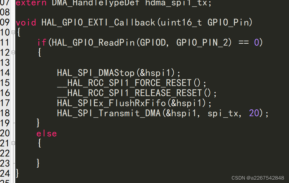 stm32HAL库 G4 SPI 从机DMA可变长度接受数据乱码问题