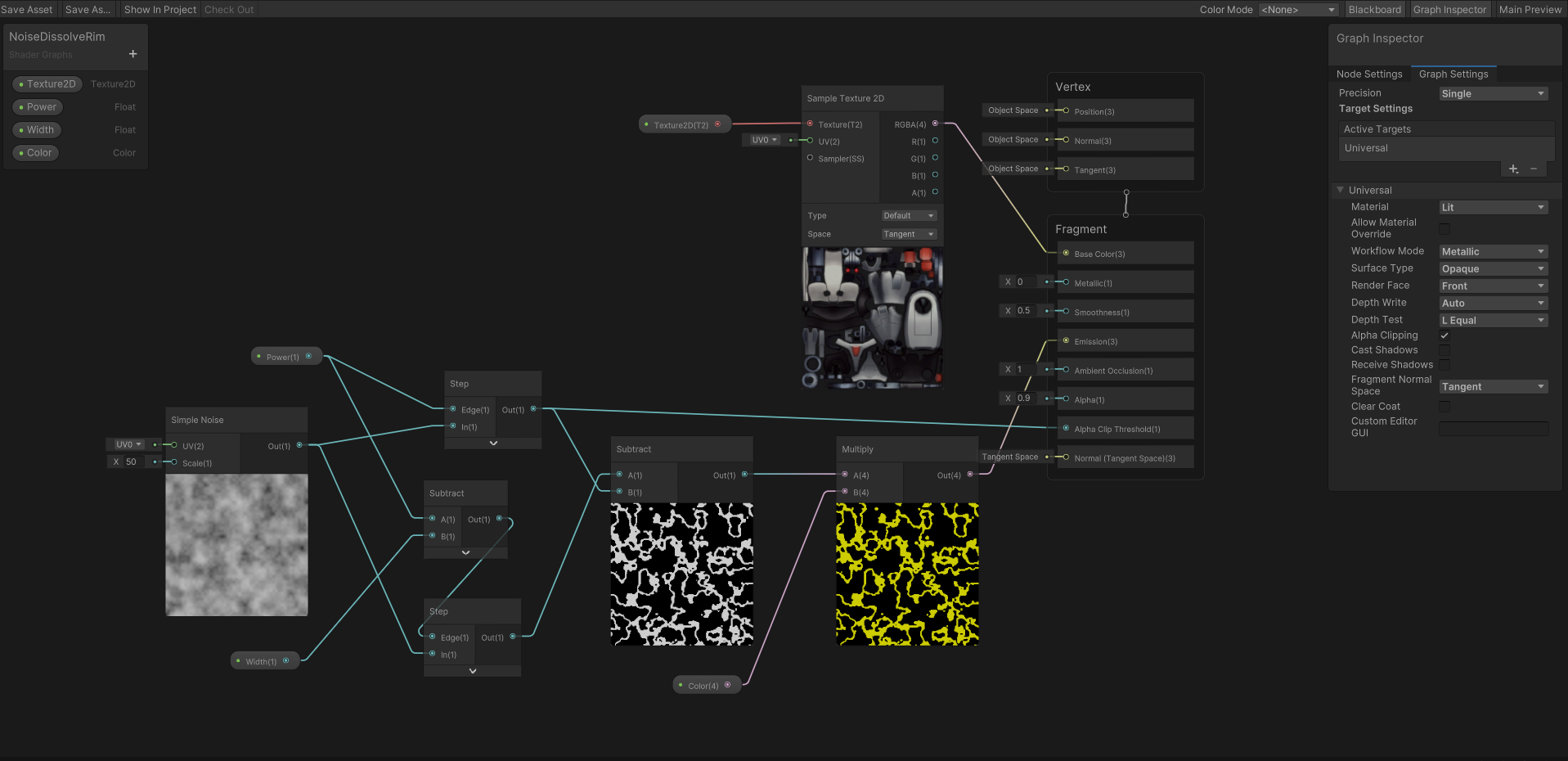 Unity之ShaderGraph如何实现光边溶解