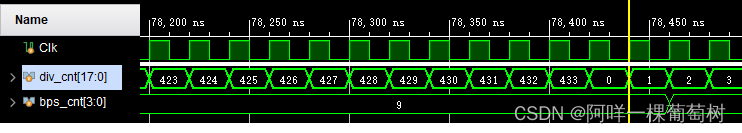 分频器-通过对系统时钟的计数实现分频
