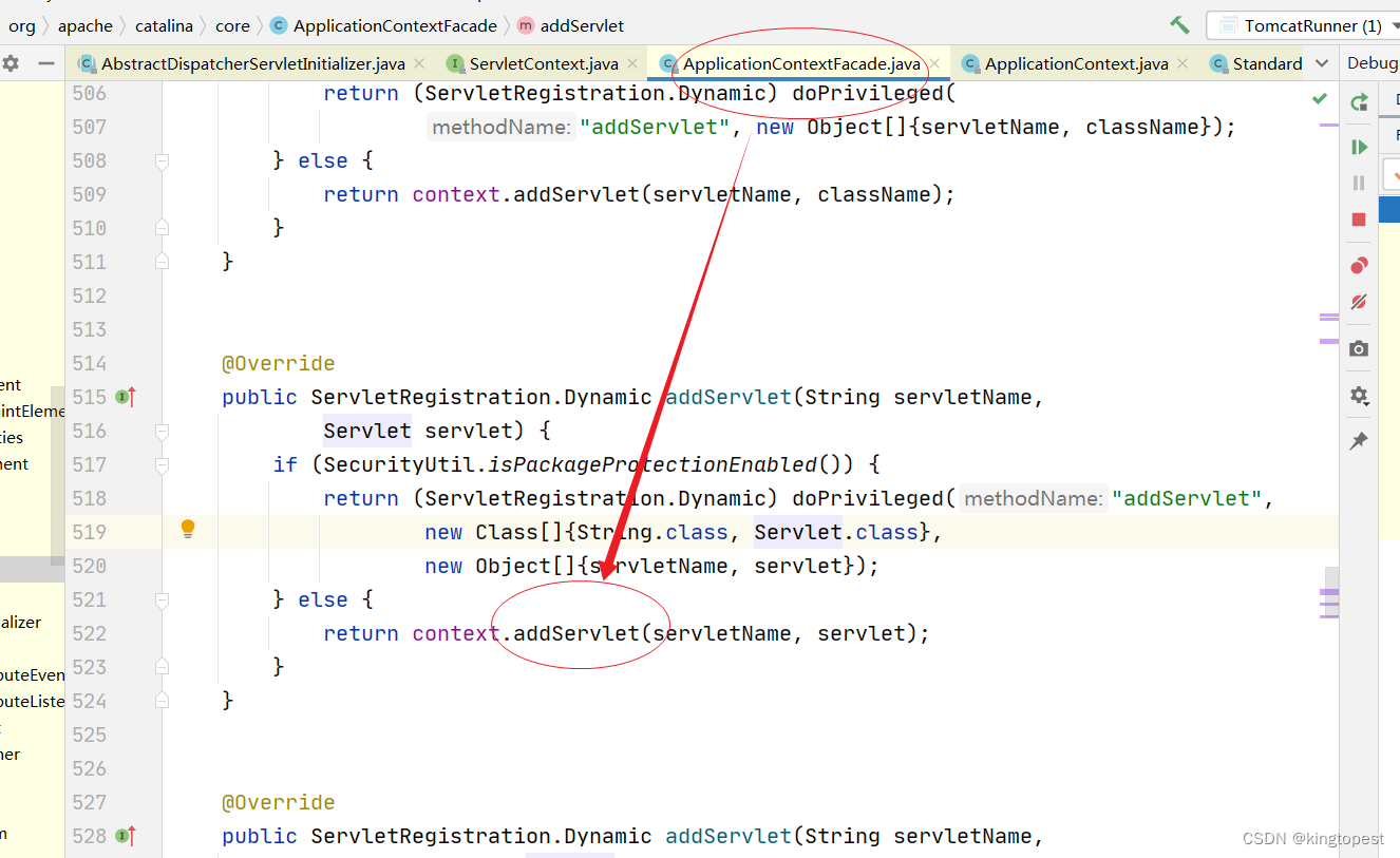 源码解析tomcat回调springmvc servlet init方法的原理