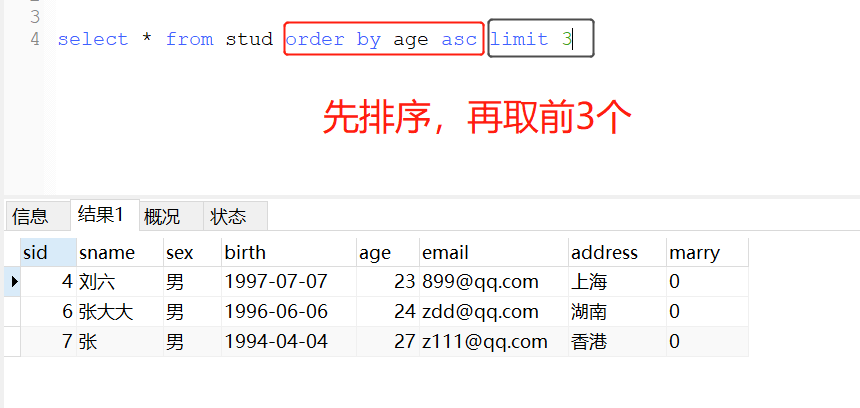 数据库-简单查询