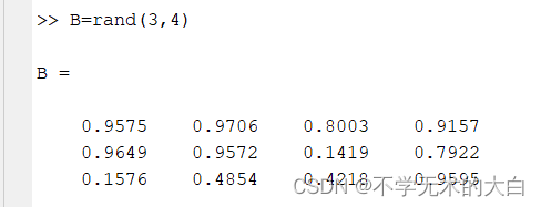 MATLAB入门教程（4）：矩阵的生成_matlab创建矩阵-CSDN博客