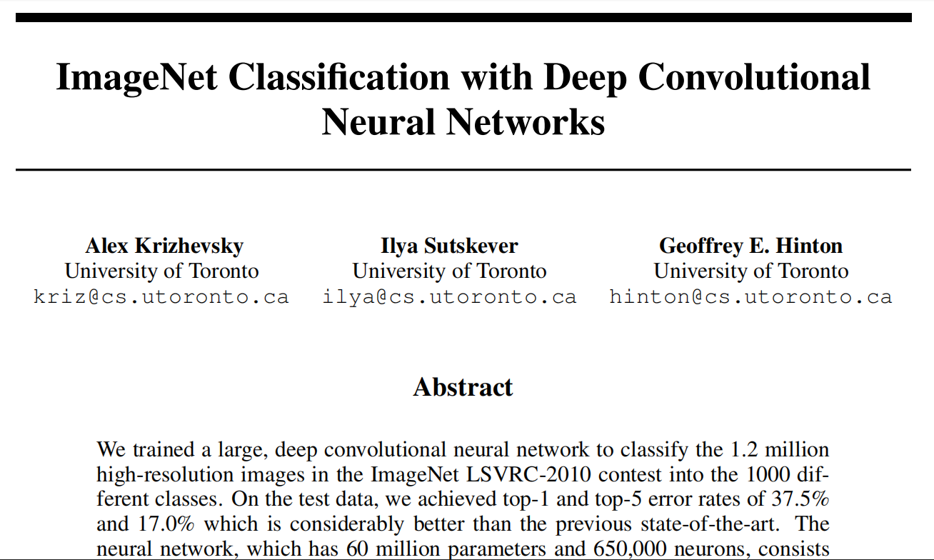 CV baseline概览|AlexNet:ImageNet Classification with Deep Convolutional ...