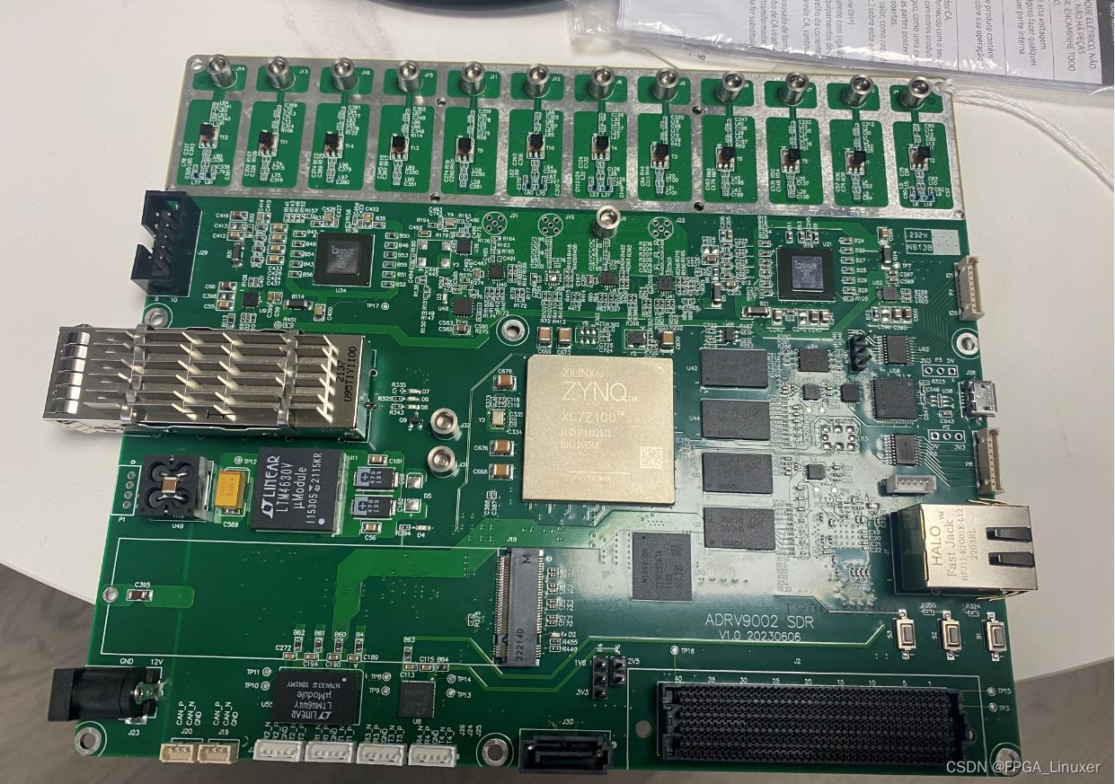 FPGA adrv9002 4收4发板卡，支持NVME SATA EMMC 光口 FMC