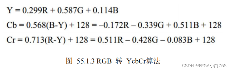 6.RGB转YCbcr