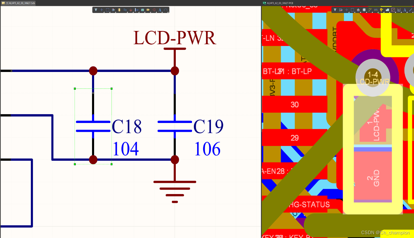 AD23 原理图选中元件在PCB中高亮显示