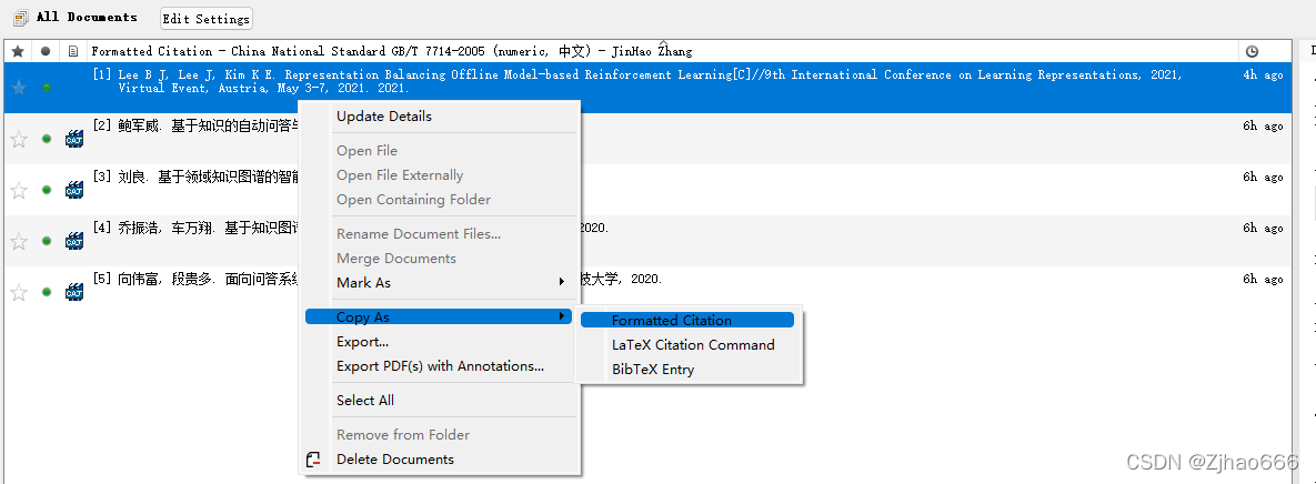 用Bibtex导出GB/T 7714等格式引用的方法