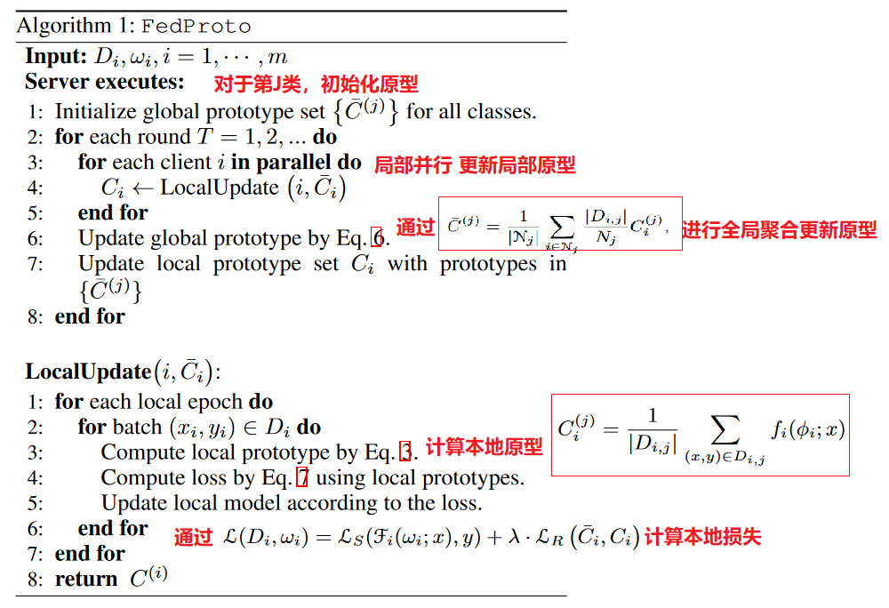 Fedproto:原型聚合的联邦学习框架