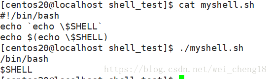 【shell】``和$()作用与区别