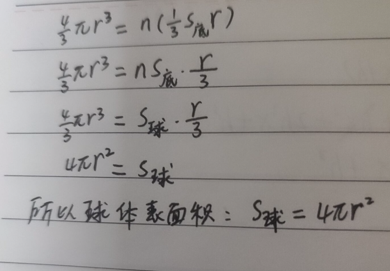 球的表面积公式是怎么推导出来的 Zhangjin11的博客 Csdn博客 球的表面积公式推导